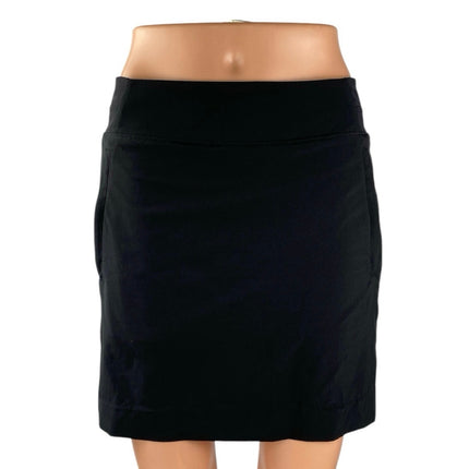 Athleta Women's Black Elastic High Waist Athletic Activewear Mini A-Line Skirt 4