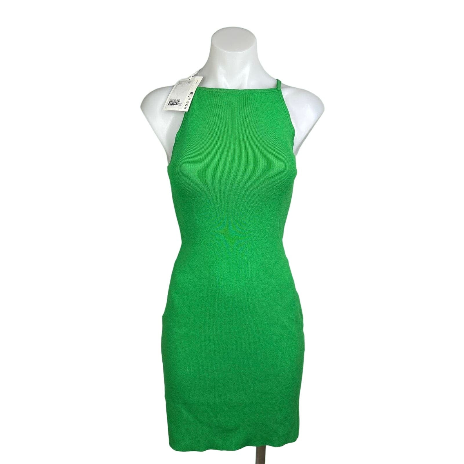 COS NWT $120 Green Sleeveless High Neck Pullover Stretch Mini Bodycon Brie COS NWT $120 Green Sleeveless High Neck Pullover Stretch Mini Bodycon Brie