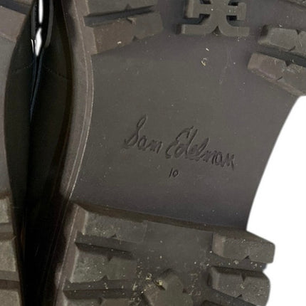 Sam Edelman Laurs Women's Green Leather Round Toe Slip On Loafers Shoes Size 10