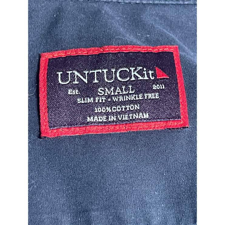 UNTUCKit Castello Men's Blue Slim Fit Long Sleeve Button Down Shirt Top Size S