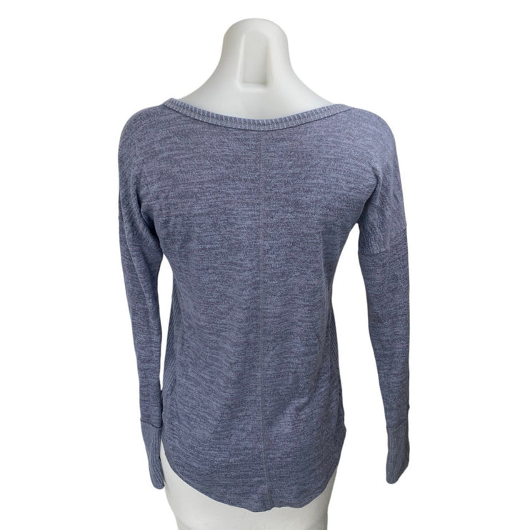 Abercrombie & Fitch Women's Blue Long Sleeve V Neck T Shirt Tee Top Size XS