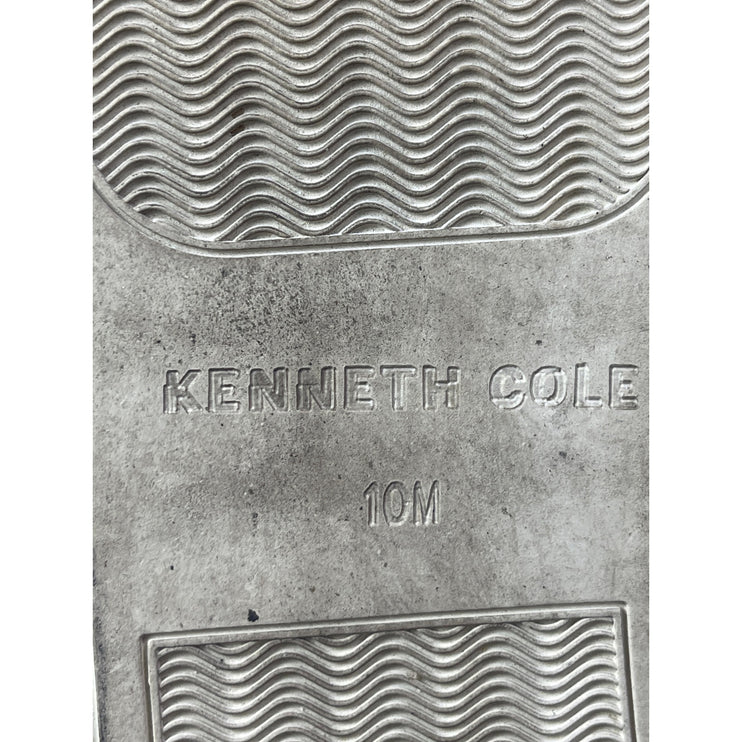 Kenneth Cole Kalvin Black Leather Beaded Slip On High Top Sneakers Shoes Size 10