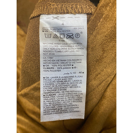 Old Navy Women's Camel Brown Faux Suede High Rise Mini Utility A-Line Skirt Sz 4