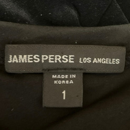 James Perse Black Velvet Velour Sleeveless Cami Camisole Shirt Tank Top Size 1