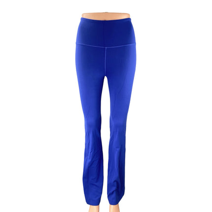 Lululemon Women's Blue High Rise Yoga Workout Gym Flared Leggings Pants Size 2