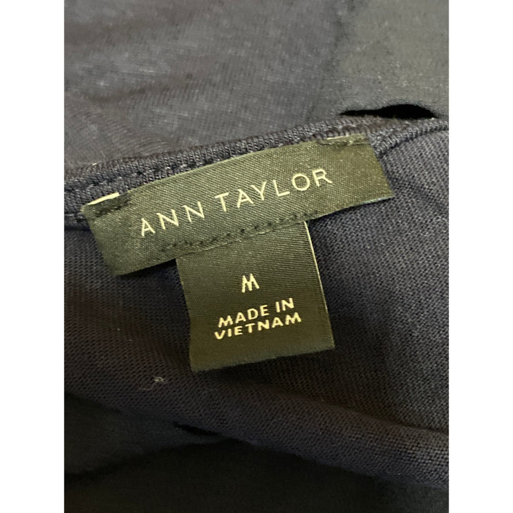 Ann Taylor Navy Blue Scoop Neck Sleeveless Cami Camisole Active Tank Top Size M