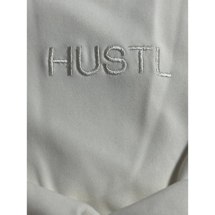 HUSTL Women's White High Waisted Activewear Yoga Running Biker Shorts Size XS