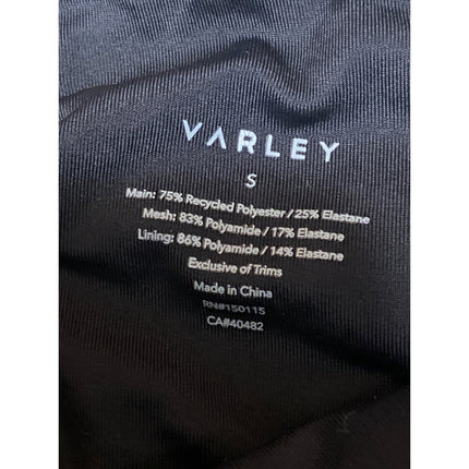 Varley Tan Leopard Cheeta V Neck Yoga Workout Athletic Sports Bra Crop Top Sz S