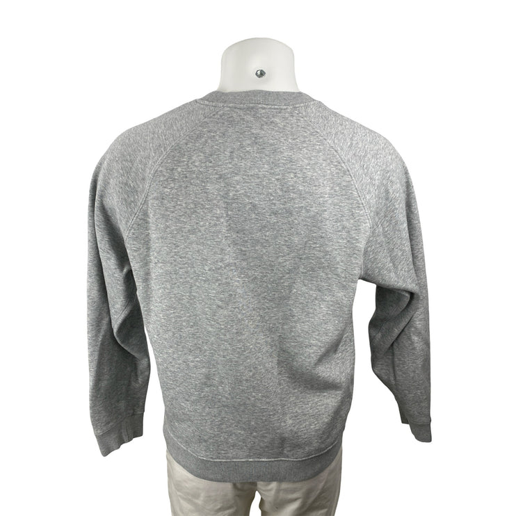 Fabletics Men's Gray Logo Long Sleeve Crew Neck Heather Sweatshirt Top Size L