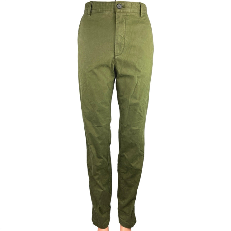 NEW Banana Republic Green High Rise Authentic Chino Straight High Rise Pants 2