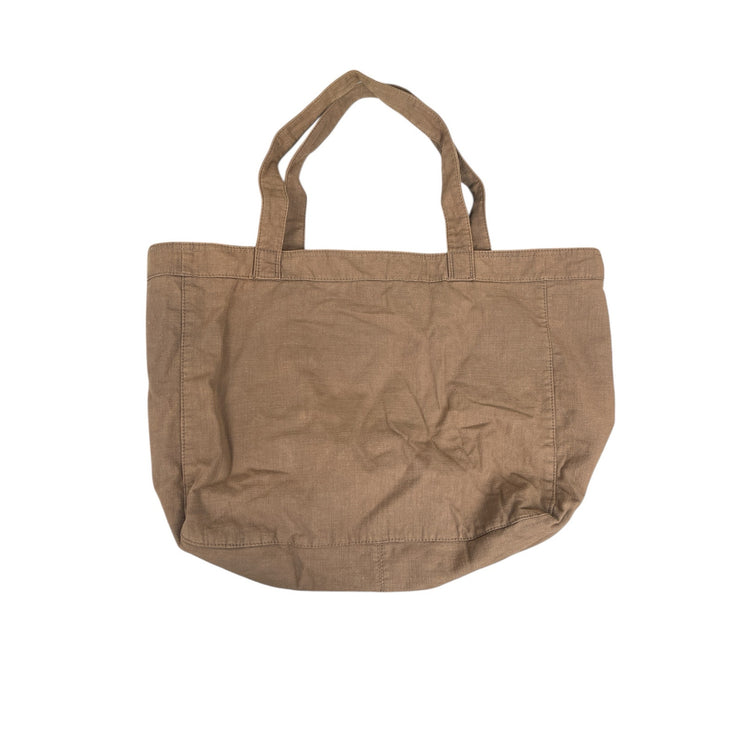 American Eagle Outfitters Tan Floral Embroidered Double Strap Tote Shoulder Bag