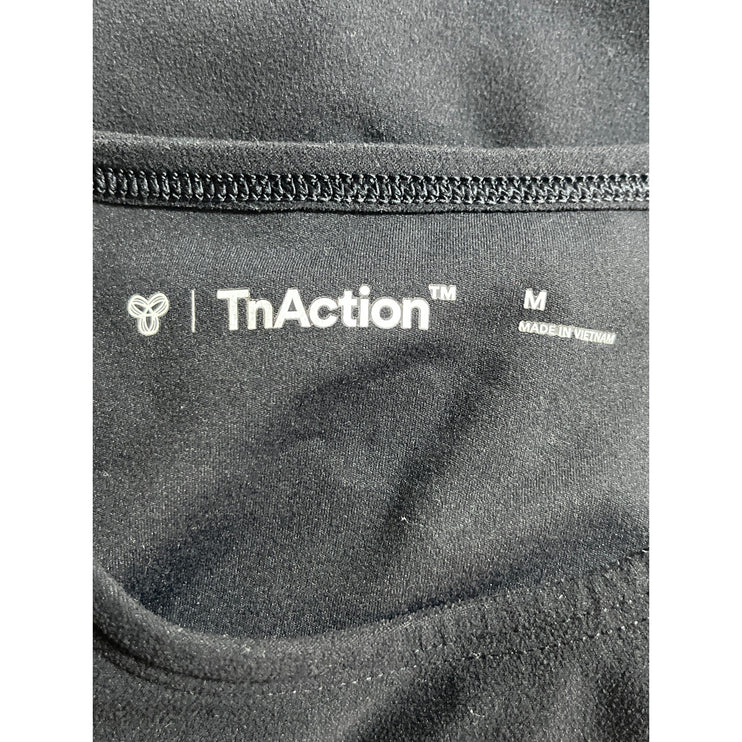 Aritzia TNAction Black Short Sleeve Crop Yoga Athletic Activewear T-Shirt Top M