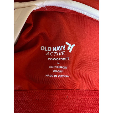 Old Navy Active Powersoft Red Athletic Activewear Tank & Skinny Pants Set Size L
