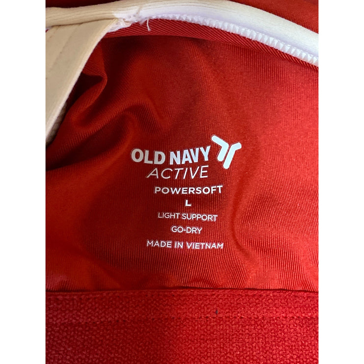 Old Navy Active Powersoft Red Athletic Activewear Tank & Skinny Pants Set Size L