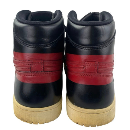 Nike Air Jordan 1 Retro Men's Black Leather High Top Athletic Sneakers Shoes 12