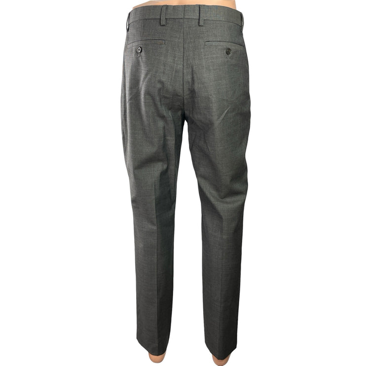 Banana Republic Men's Gray Slim Straight Leg Trousers Ankle Pants Size 31x32
