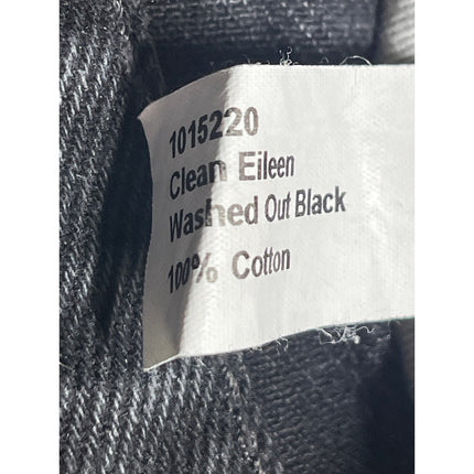 Nudie Women's Black High Rise Barrel Baggy Wide Leg Denim Jeans Pants Sz W31 L30