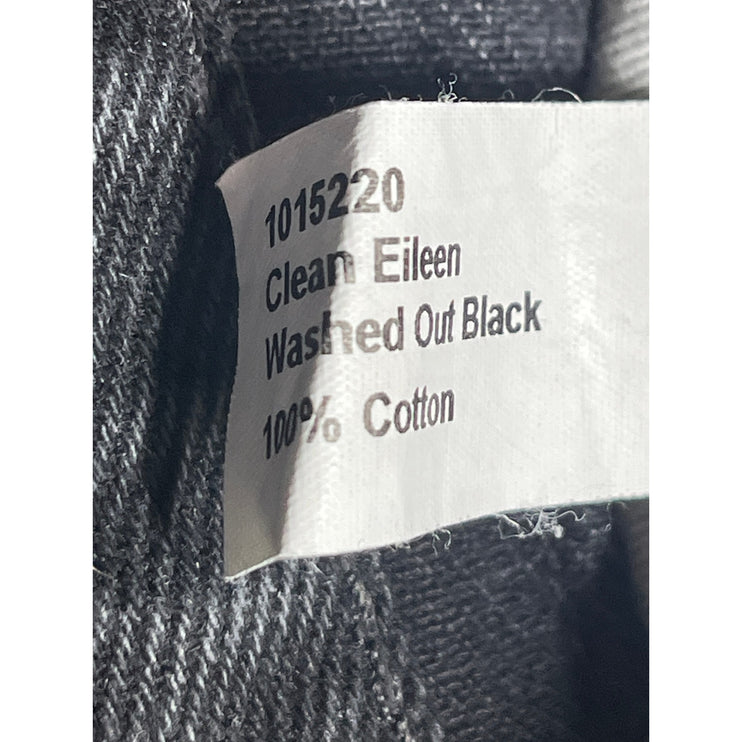 Nudie Women's Black High Rise Barrel Baggy Wide Leg Denim Jeans Pants Sz W31 L30