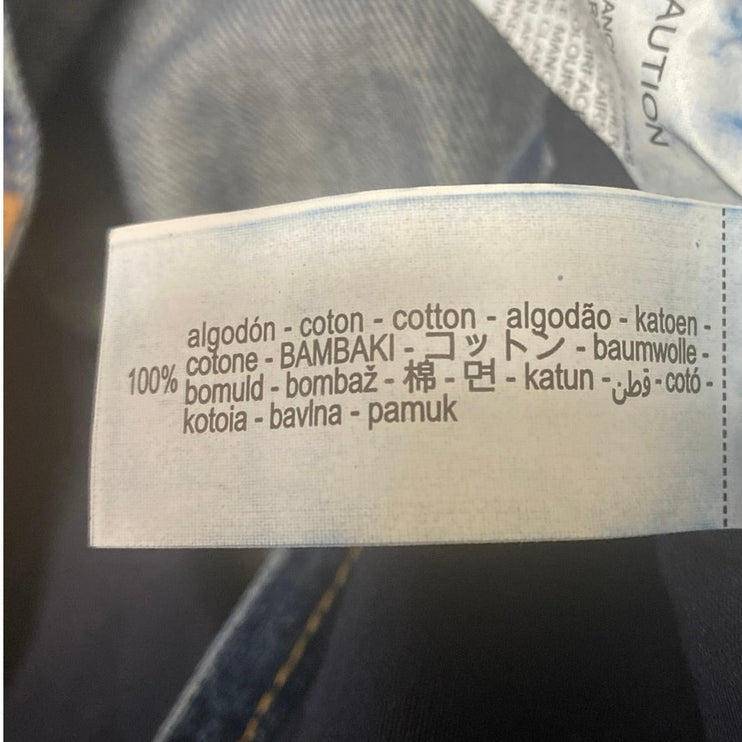Zara Women's Blue High Waisted Medium Wash Baggy Wide Leg Denim Jeans Size 12