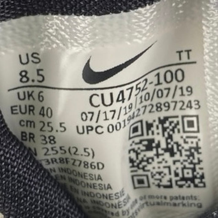 NIKE Air Max 270 React Women's White Black Low Top Athletic Sneakers Shoes 8.5