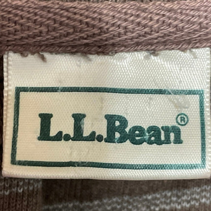 L.L.Bean Brown Stripe Collared Long Sleeve Tee T-Shirt Sweater Polo Shirt Top S