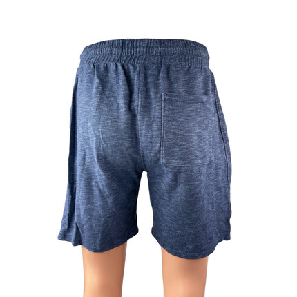 UNCL Men's Blue Melange High Rise Lounge Running Athletic Activewear Shorts Sz M