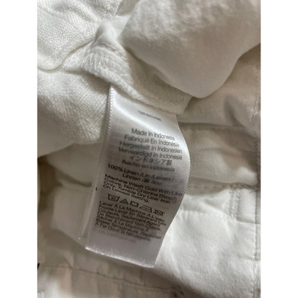 Madewell Women's White 100% Linen High Rise Pintuck Casual Mini Shorts Size 0