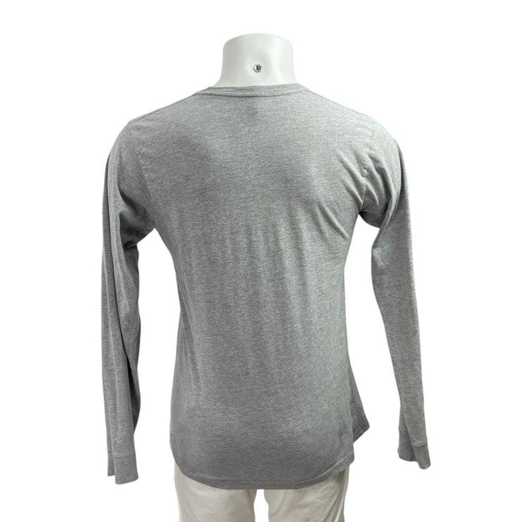 Akademiks Men's NASA Space Admin Gray Graphic Long Sleeve T Shirt Tee Top Size M