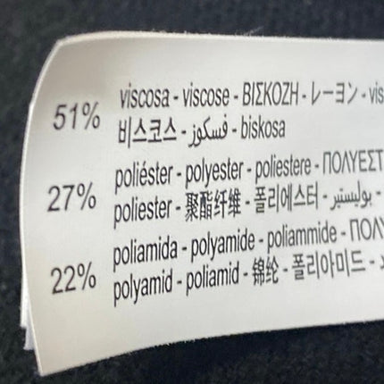 Zara Women's Black Collared Long Sleeve Knit Polo Sweatshirt Sweater Top Size L