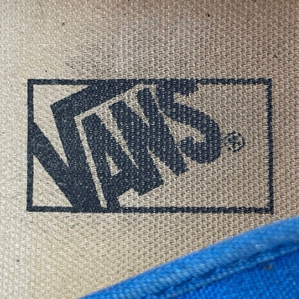 Vans Unisex Blue Lace Up Canvas Low Top Rubber Casual Flat Sneakers Shoes Size 8