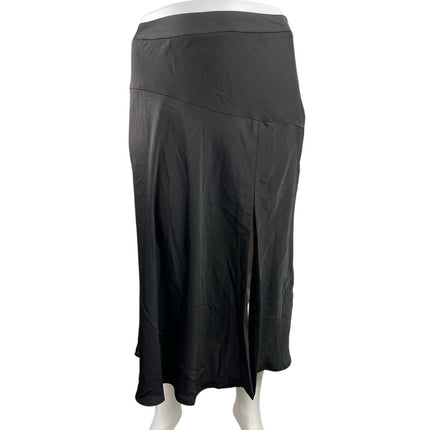NEW Banana Republic Women's Black Ruffles High Waisted Midi Maxi A-Line Skirt 16