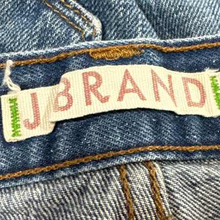J.Brand Blue Mid Rise Medium Wash Distressed Cut Off Denim Jean Shorts Size 26
