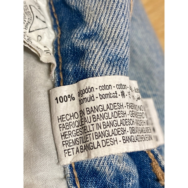 Zara Women's Blue High Waisted Light Wash Flared Bootcut Denim Jeans Size 32