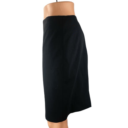 Brooks Brothers Women's Black High Rise Office Midi Straight Pencil Skirt Size 8