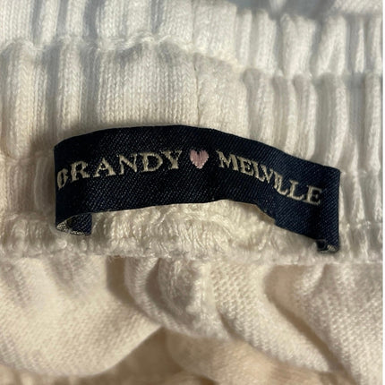 Brandy Melville Lisette White Casual Lounge Athletic Activewear Track Shorts S