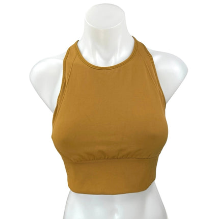 Lululemon Brown Racerback Sleeveless Yoga Workout Athletic Crop Sports Bra Top 8