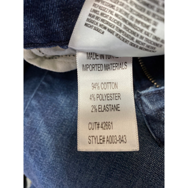 Agolde Sophie Women's Blue Mid Rise Distressed Slim Skinny Denim Jeans Size 26