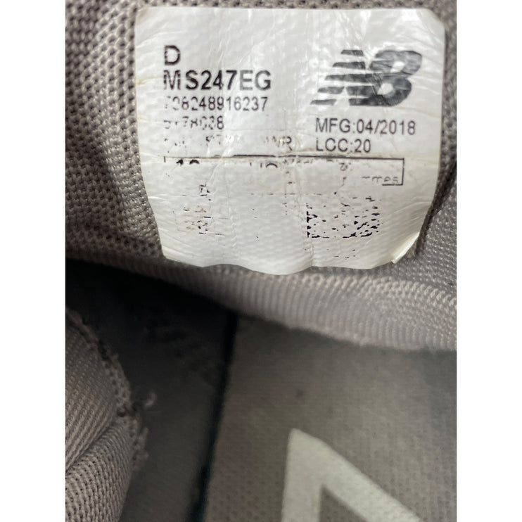 New Balance 247 Mens Marblehead Gray Lace Up Low Top Athletic Sneakers Shoes 14