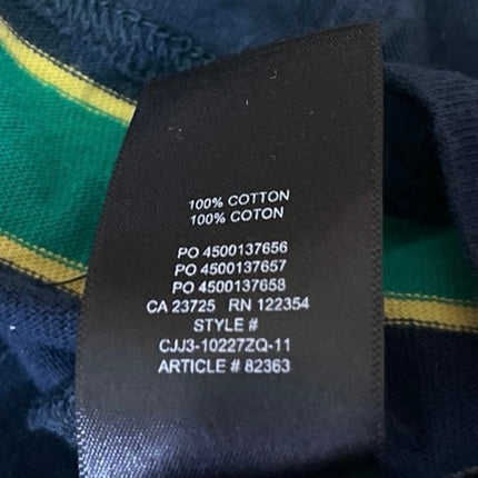 Aritzia Tna Men's Blue Green Striped Cotton Long Sleeve Tee T-Shirt Top Size XS