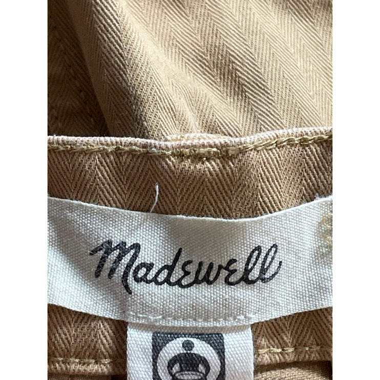 Madewell 90s Straight Cargo Womens Tan Khaki Utility High Rise Trousers Pants 26