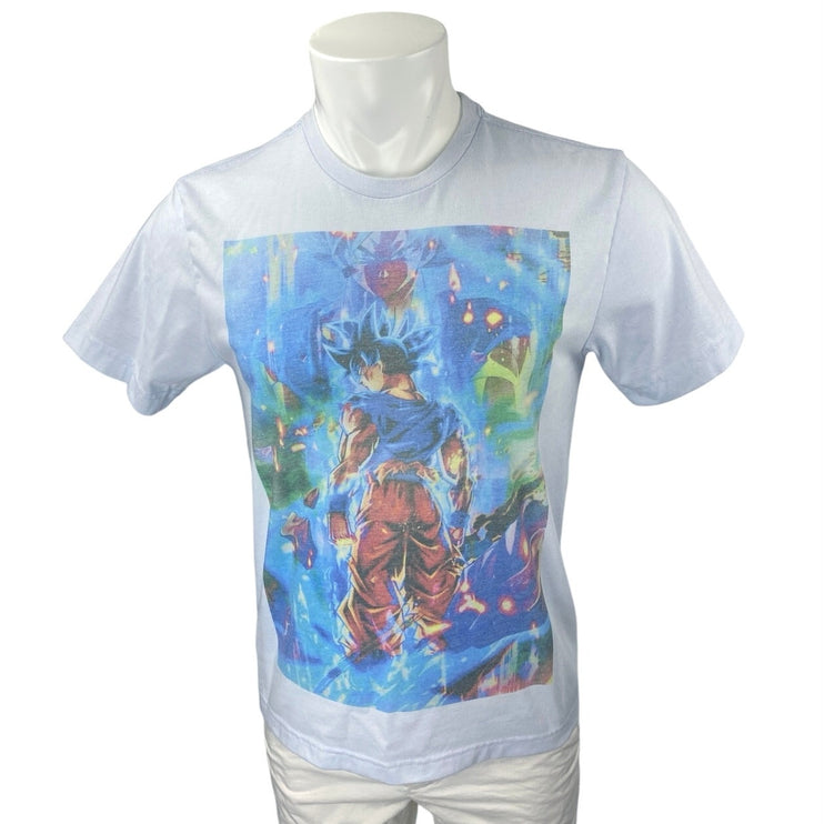 George Men's Blue Dragon Ball Son Goku Graphic Anime T Shirt Tee Top Size S