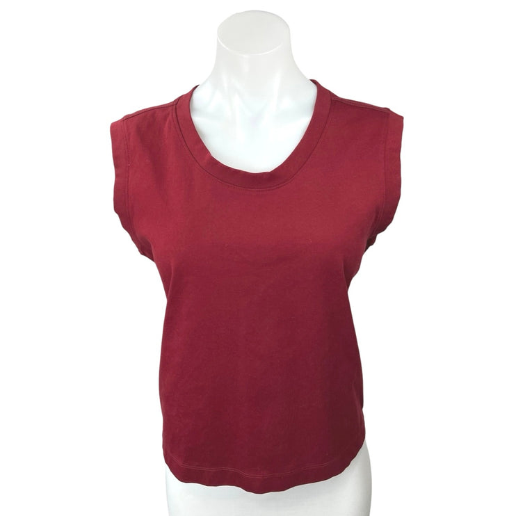 NEW Banana Republic Women's Maroon Red Sleeveless Shirt Vest Tank Top Size S