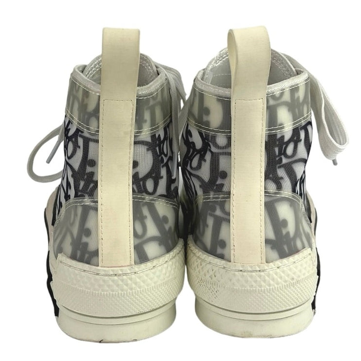 Christian Dior B23 Canvas Rubber Oblique High Top Trainers Sneakers Shoes 37/US7