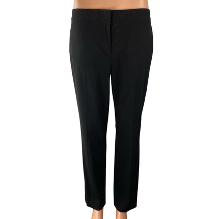 Ann Taylor Women's Black High Waisted Straight Leg Trousers Dress Pants Size 6