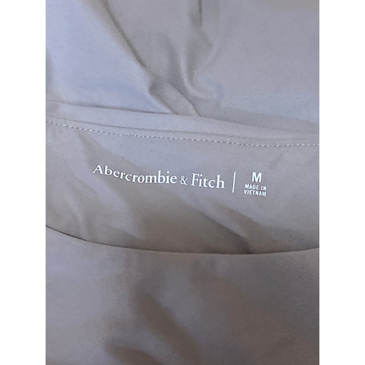 Abercrombie & Fitch Beige Tan Crewneck Short Sleeve Slim Tee T-shirt Top Size M