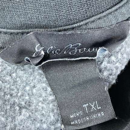 Eddie Bauer Men's Dark Gray Long Sleeve Fleece Crew Neck Sweatshirt Top Size XLT