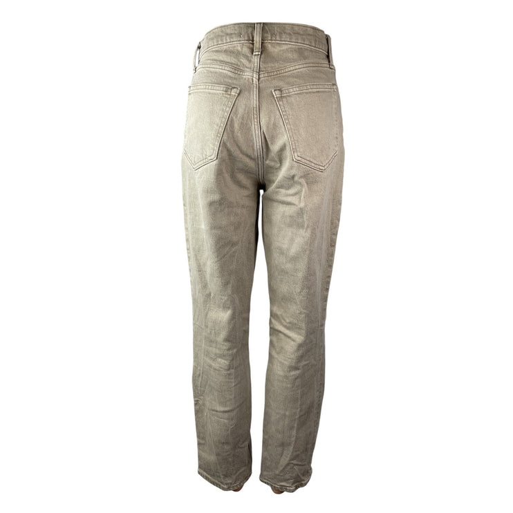 Abercrombie & Fitch Women's Khaki Ultra High Rise Straight Denim Jeans Pants 2