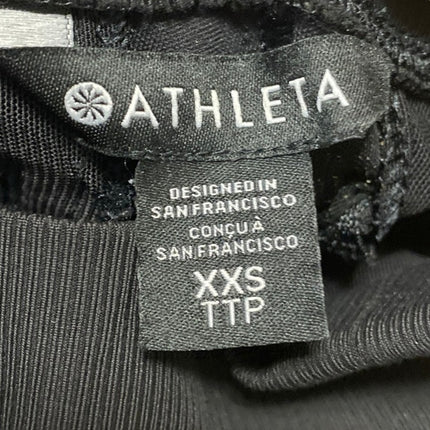 Athleta Black High Waisted Knit Jogger Casual Cropped Athletic Pants Size XXS