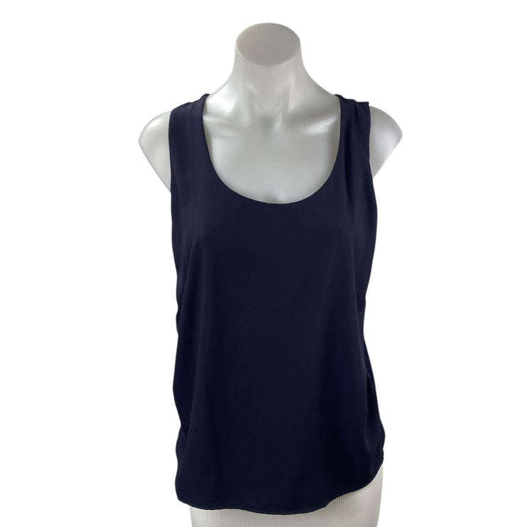 Ann Taylor Women's Black Sleeveless Scoop Neck Basic Cami Camisole Tank Top Sz M