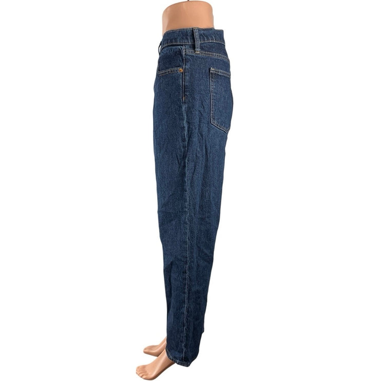 GAP Women's Blue Classic High Rise Wide Leg Cheeky Straight Denim Jeans Pants 16